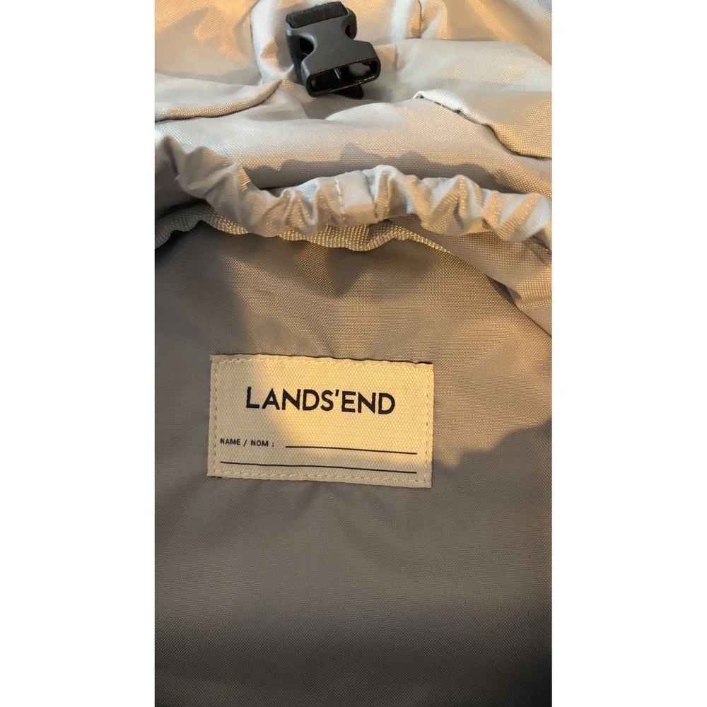Lands' End Penguin Backpack Kids Small Black Excellent Faux Fur Animal Bag